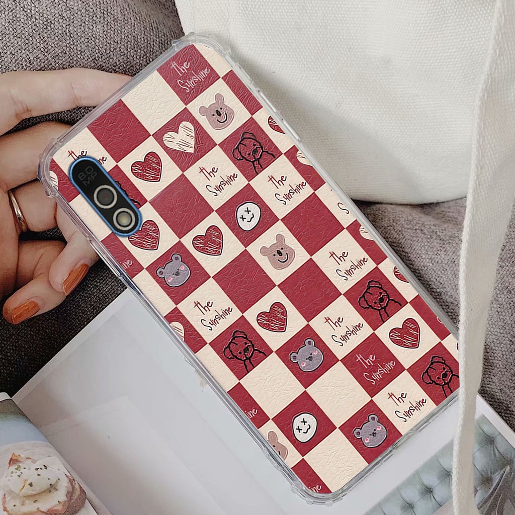 Ốp Vsmart Bee / Bee 3 gấu Bear rick caro vuông thời trang siêu đẹp
