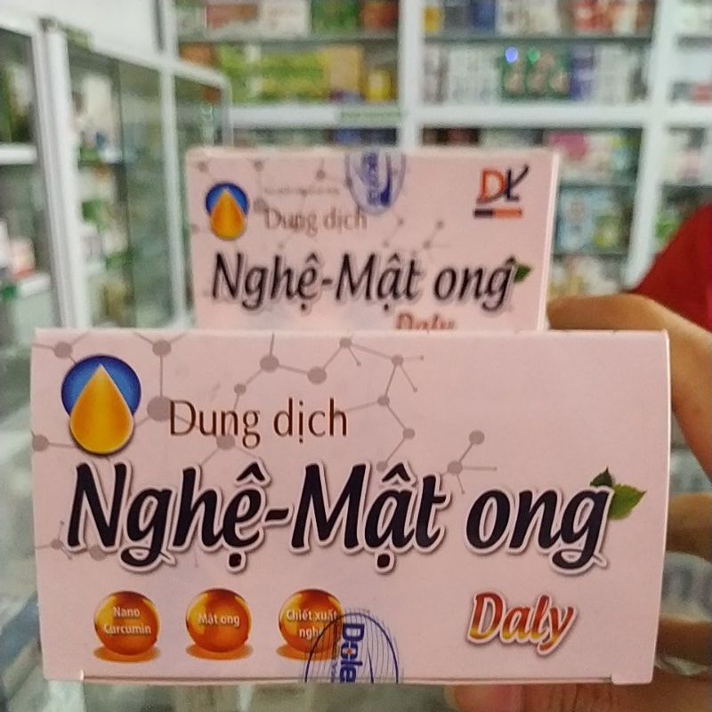 Combo2hộp Dung dịch nghệ mật ong Daly bảo vệ hỗ trợ loét dạ dày tá tràng