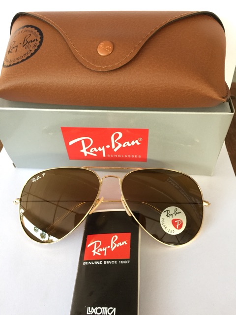 Mắt kính nam nữ Rayban P màu trà avatar mắt polazoid chuẩn auth | BigBuy360 - bigbuy360.vn