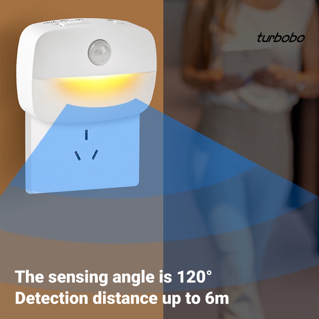 Turbobo Đèn Ngủ Cảm Biến Đa Năng Cảm Biến Cơ Thể Người Cho Phòng Ngủ