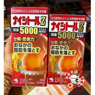 Kobayashi Naishituro Z 5000 | Viên uống Giảm cân mỡ béo bụng Nhật Bản 315/420/105 viên