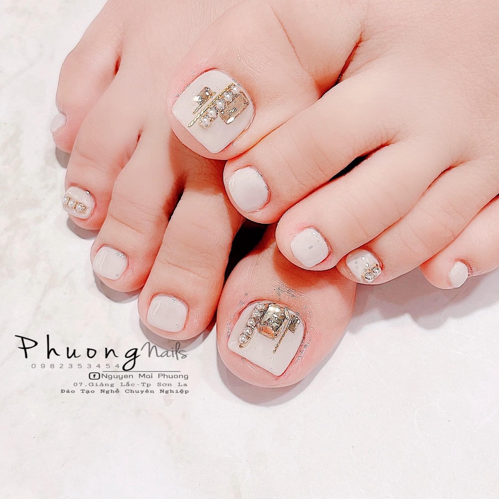 sơn gel màu thạch trắng xám