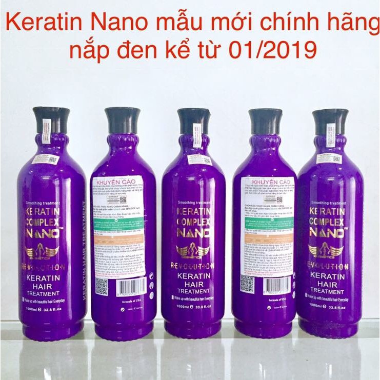 Kem keratin thủy phân Complex Nano smooth and treatment 1000ml (mẫu mới 2020)