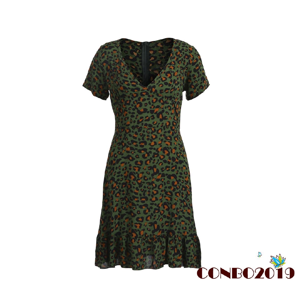 Đầm Nữ Cổ Chữ V Phong Cách Boho Thời Trang Quyến Rũ