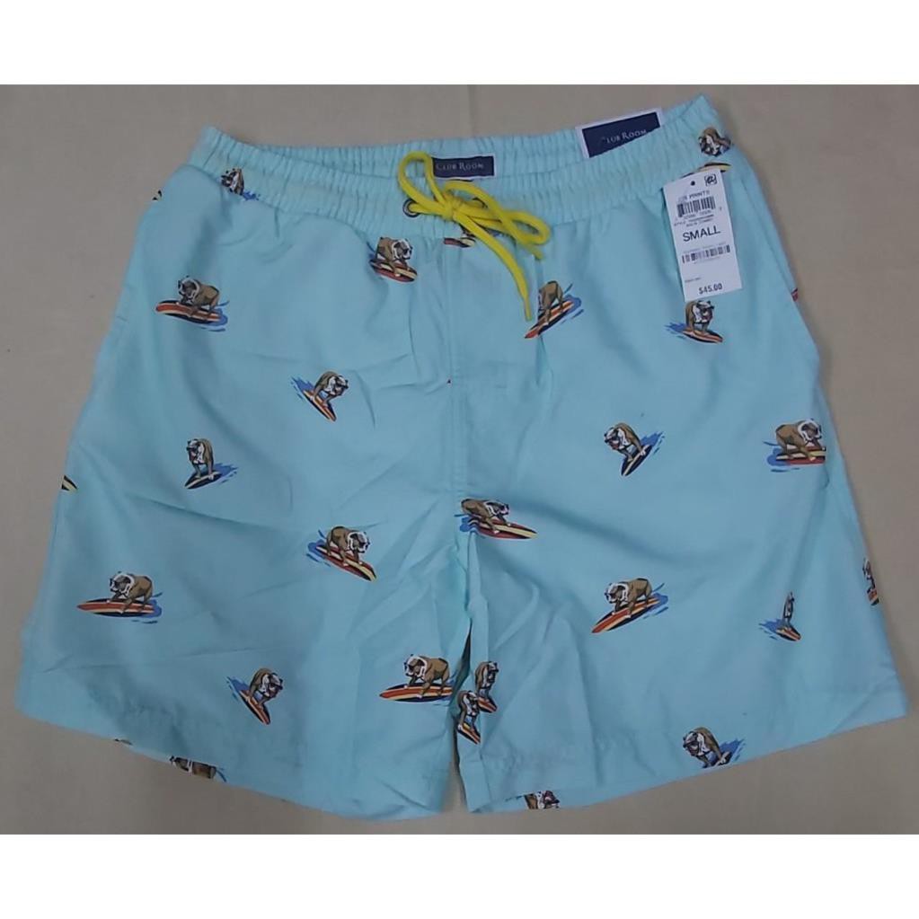 Quần bơi nam đi biển lưng thun swim trunks inseam 7’’hiệu Club Room size S hàng hiệu mỹ