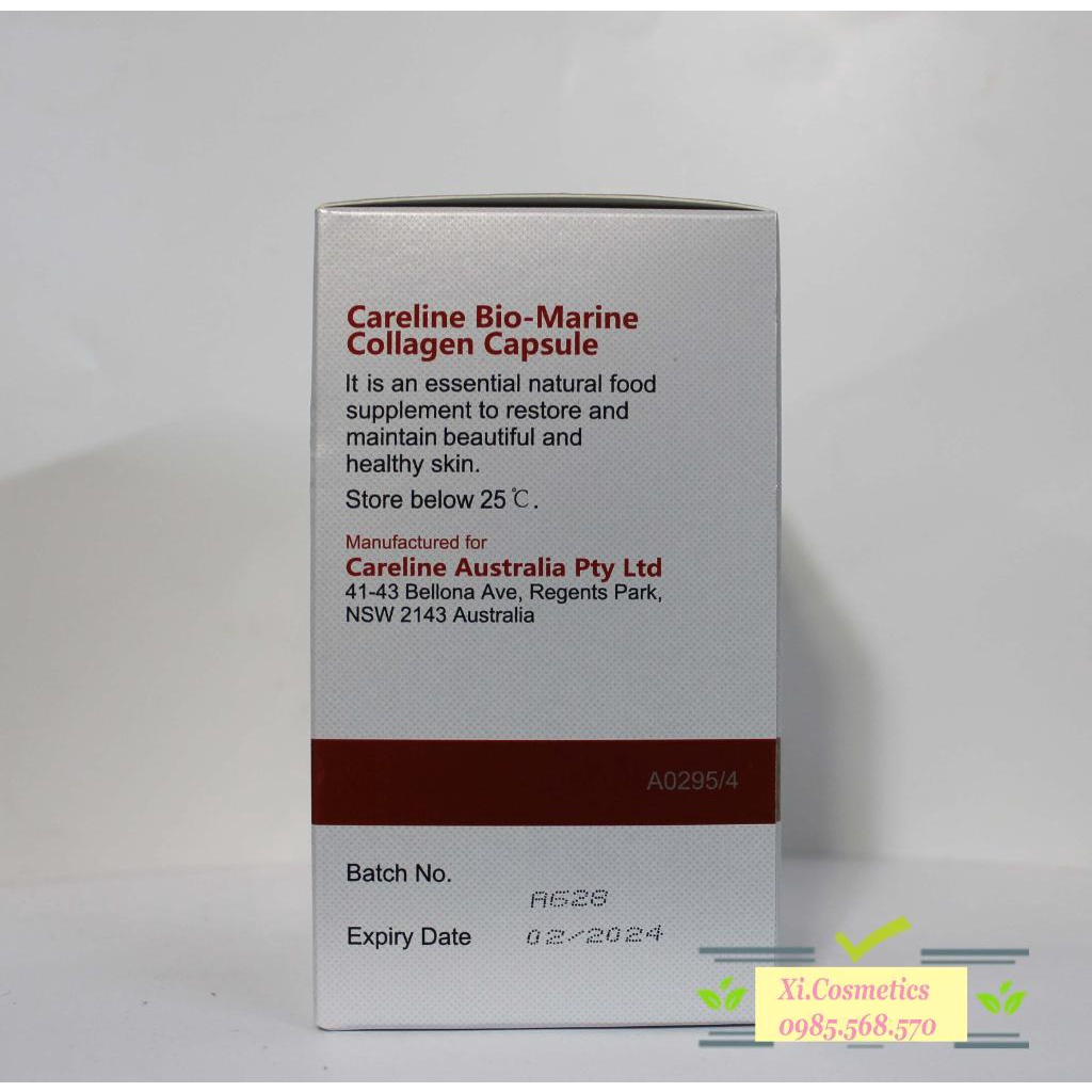 Viên Uống Hỗ Trợ Làm Đẹp Da  Careline Bio Marine Collagen 2000mg - 100 viên