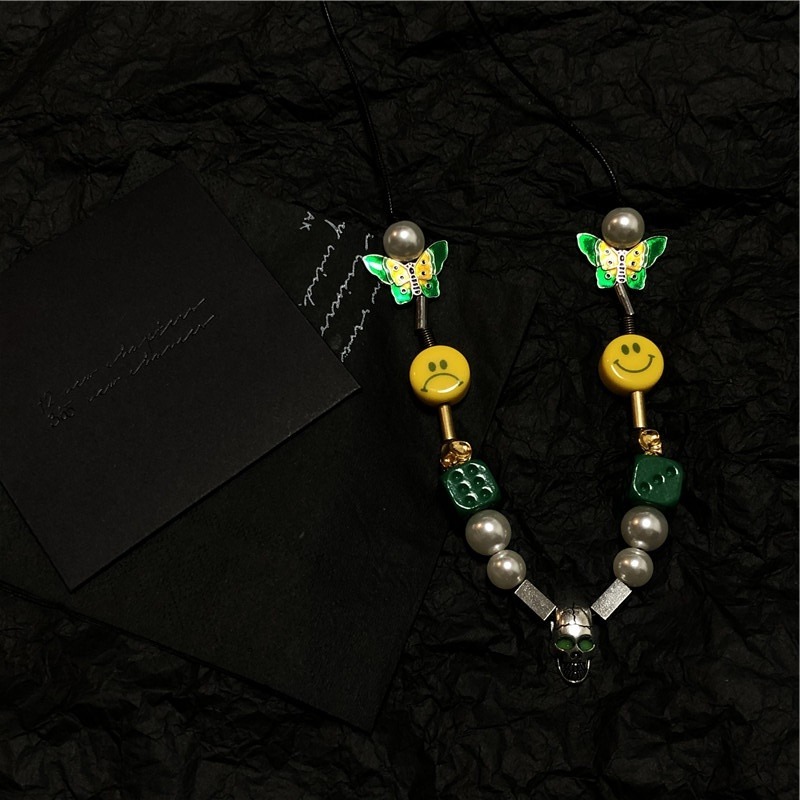 Dây Chuyền Mặt Xúc Xắc Mặt Cười Thời Trang Phong Cách Hip Hop 22641
