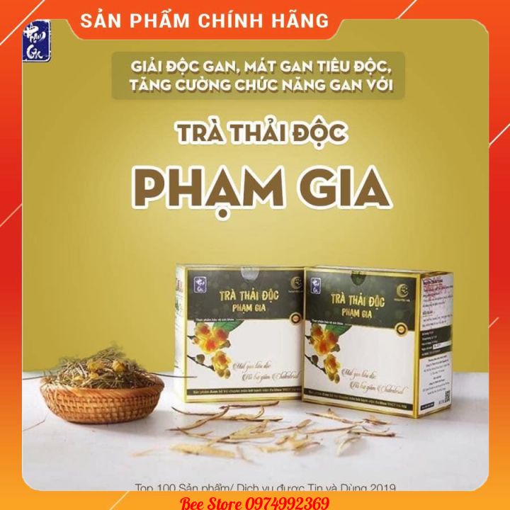 {CHÍNH HÃNG} TRÀ THẢI ĐỘC PHẠM GIA , MÁT GAN , TIÊU ĐỘC, TĂNG CƯỜNG CHỨC NĂNG GAN