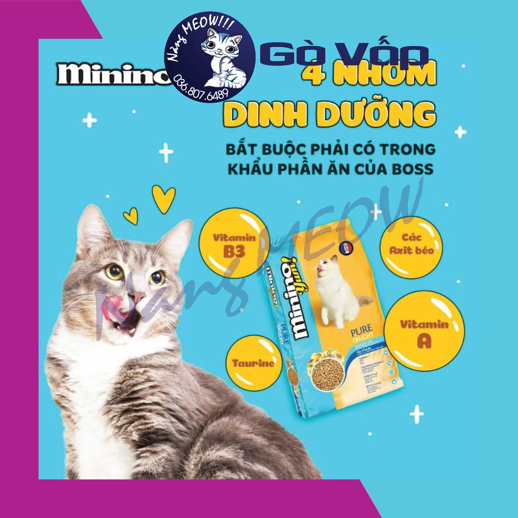 Thức ăn cho mèo MININO YUM Túi 350Gr