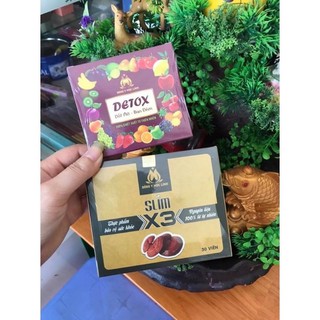 GIẢM CÂN X3 ĐÔNG Y MỘC LINH TẶNG 20 VIÊN DETOX ĐÊM