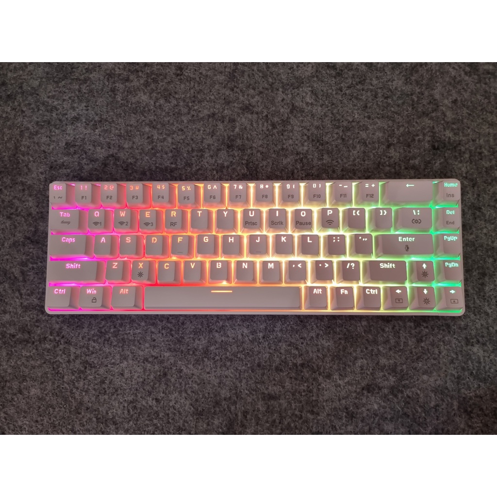 Bàn phím cơ Ajazz K685T White Hotswap Bluetooth 5.0 - Hàng chính hãng