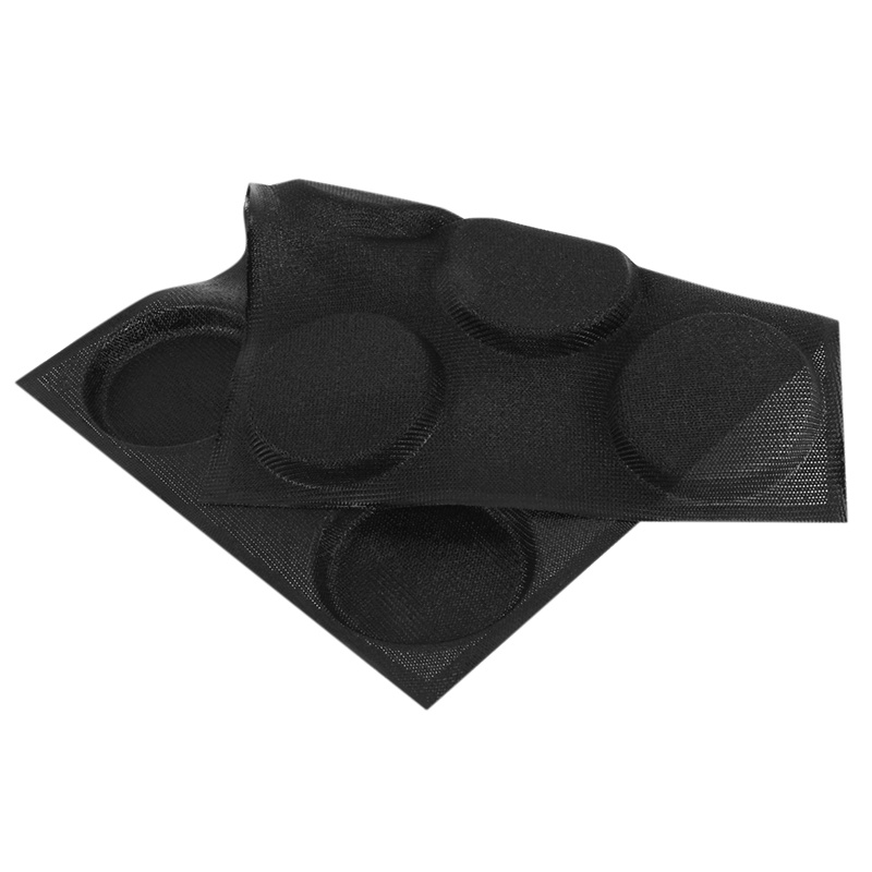 Khuôn Nướng Bánh Hamburger Bằng Silicone Chống Dính