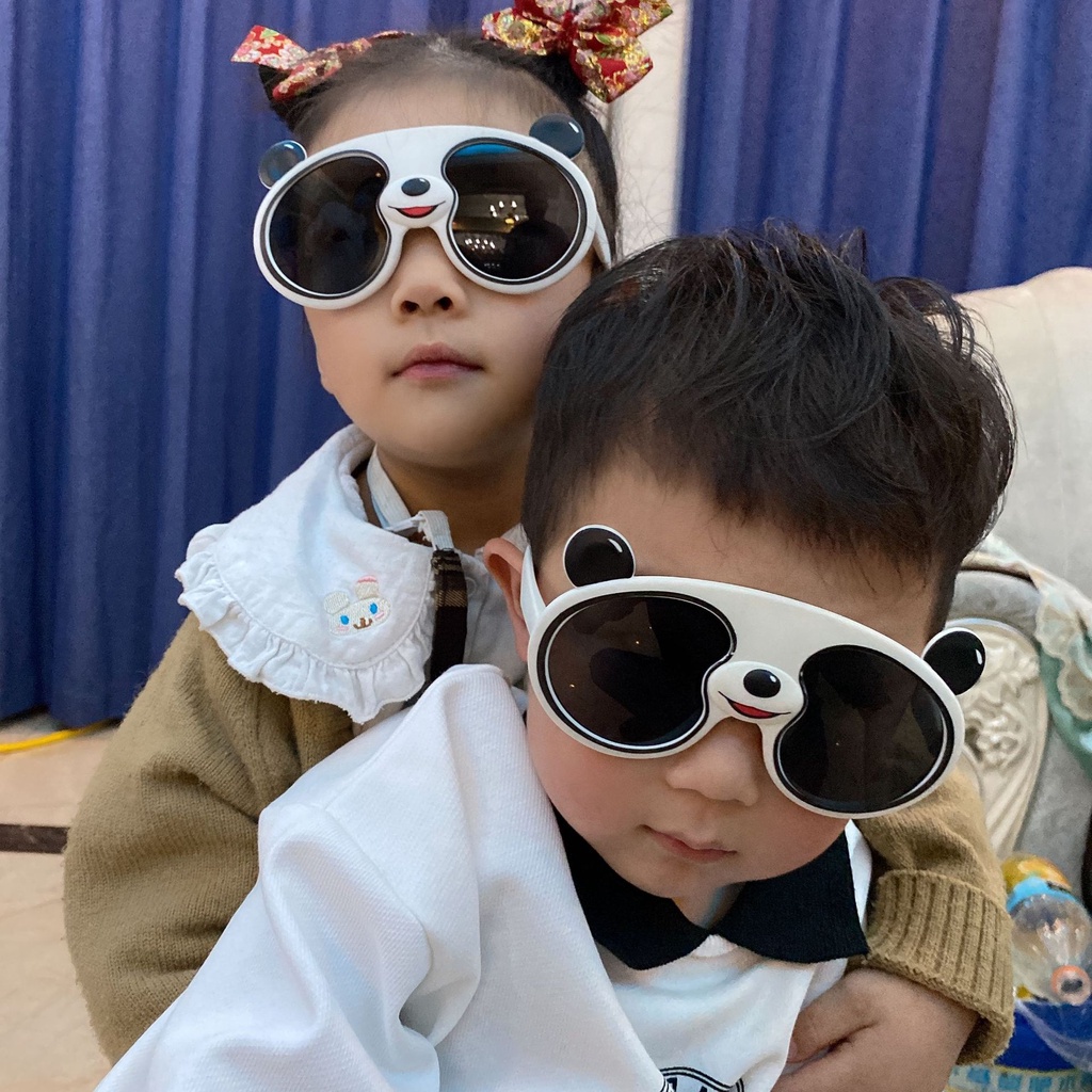 Kính Mát Phân Cực Chống Tia UV Hình Gấu Trúc Hoạt Hình Cho Bé