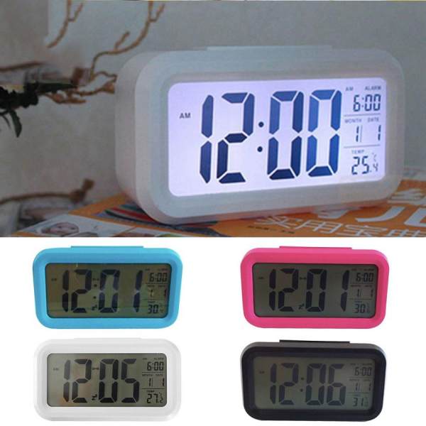 Đồng Hồ LCD Led Để Bàn HD51 - HL1010. Đồng hồ đa chức năng màn hình LCD hiển thị thời gian, báo thức, lịch và nhiệt kế.