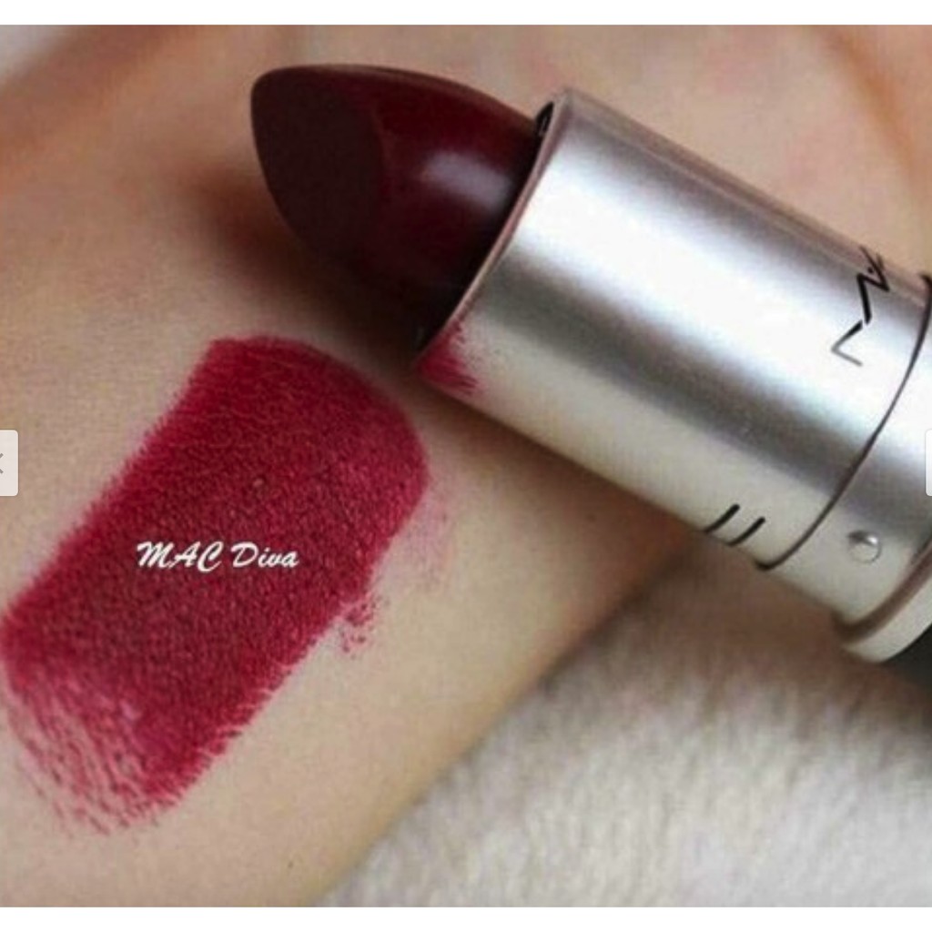 [CHUẨN AUTH] Son thỏi lì Mac Diva MAC 603 Diva màu đỏ rượu siêu cá tính son Mac Cosmetics Diva lipst