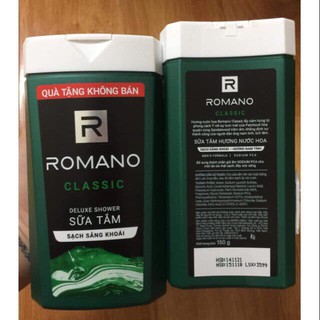 Sữa Tắm hương nước hoa Cao cấp Nam Romano Classic 150g
