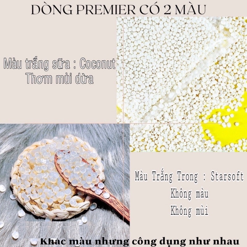 Sáp Wax lông nóng hạt dậu Hard Beans nhập khẩu, bám dính tốt, không gây hại cho da