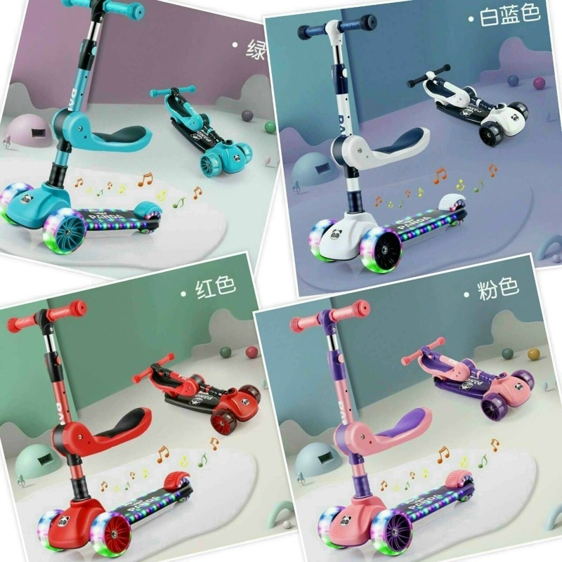 Xe scooter có ghế ngồi vào cấp cho bé