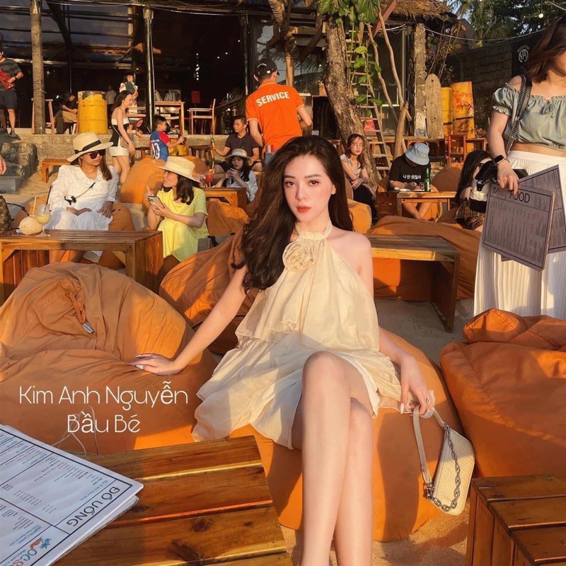 [ Siêu Hot ] Váy Yếm Be Maxi Cổ Hoa, Đầm Thiết Kế Tầng Siêu Xinh Có Ảnh Thật Kèm Video | BigBuy360 - bigbuy360.vn