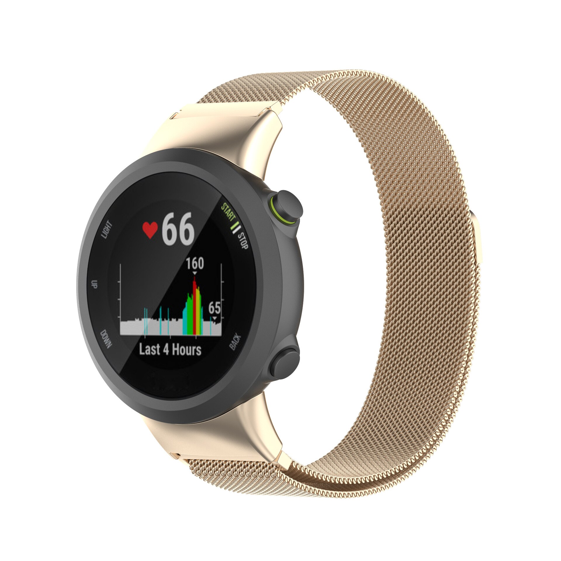 Dây Đeo Kim Loại Nam Châm Siêu Mỏng Chất Lượng Cao Cho Đồng Hồ Thông Minh Garmin Bơi 2 Forerunner 45 45s