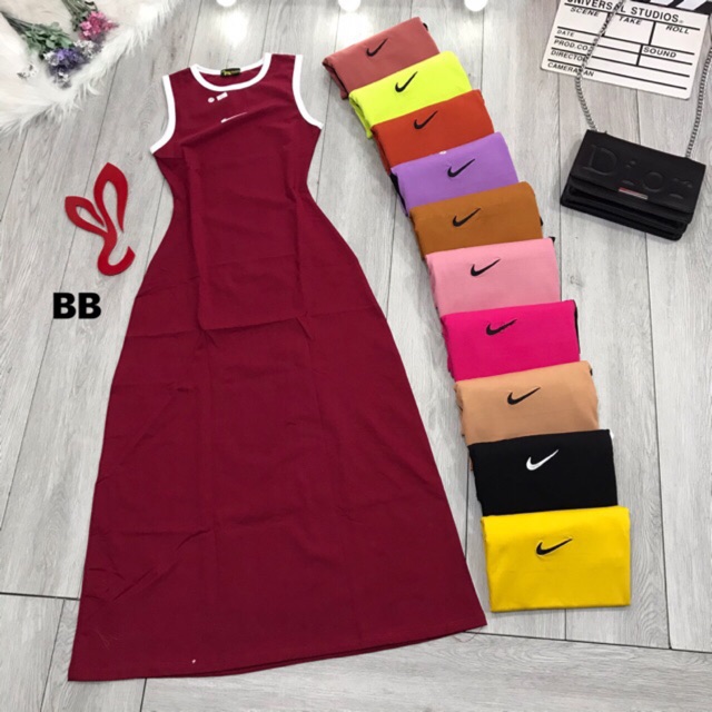 Đầm thun maxi dáng dài kèm hình thật trải sàn | BigBuy360 - bigbuy360.vn