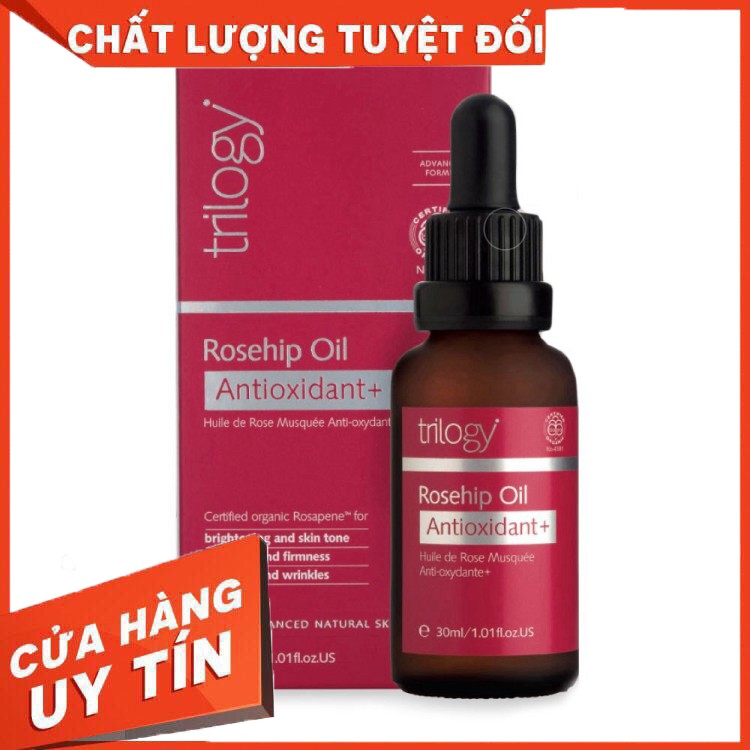 Free Ship Trilogy Rosehip Oil Antioxidant 30ml tinh dầu tầm xuân