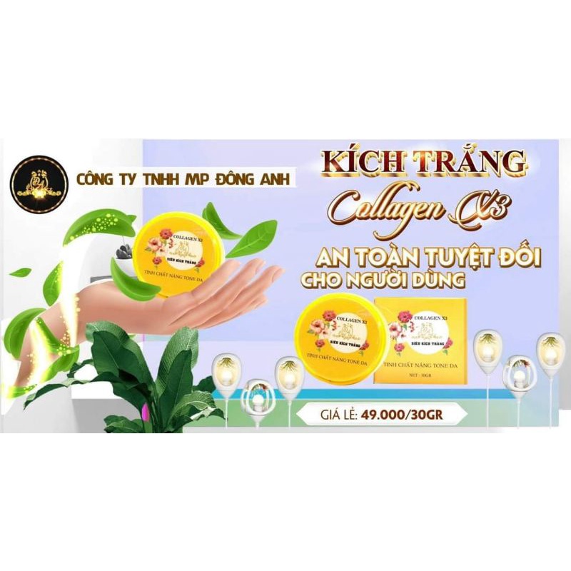 KÍCH TRẮNG COLLAGEN X3,MP ĐÔNG ANH CHÍNH HÃNG