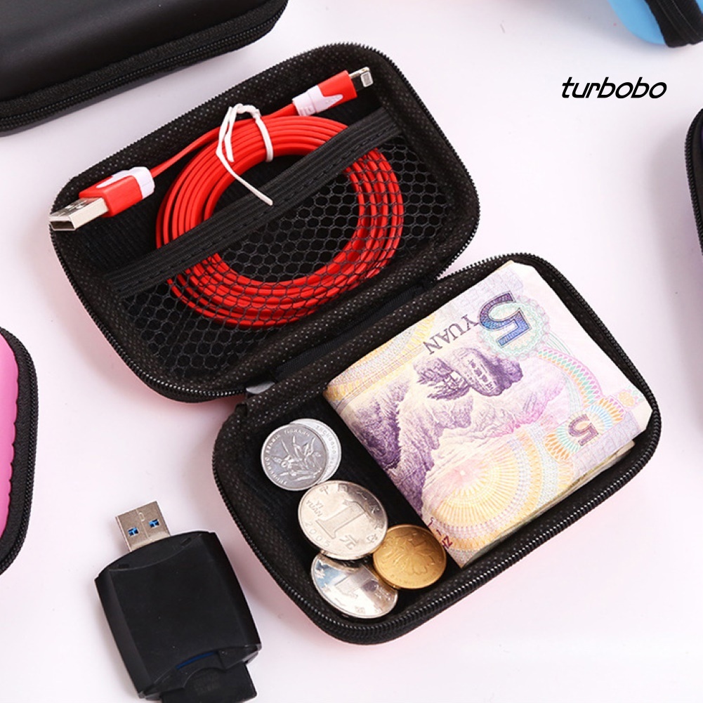 Hộp Đựng Dây Cáp Sạc Dữ Liệu Có Khóa Kéo Di Động