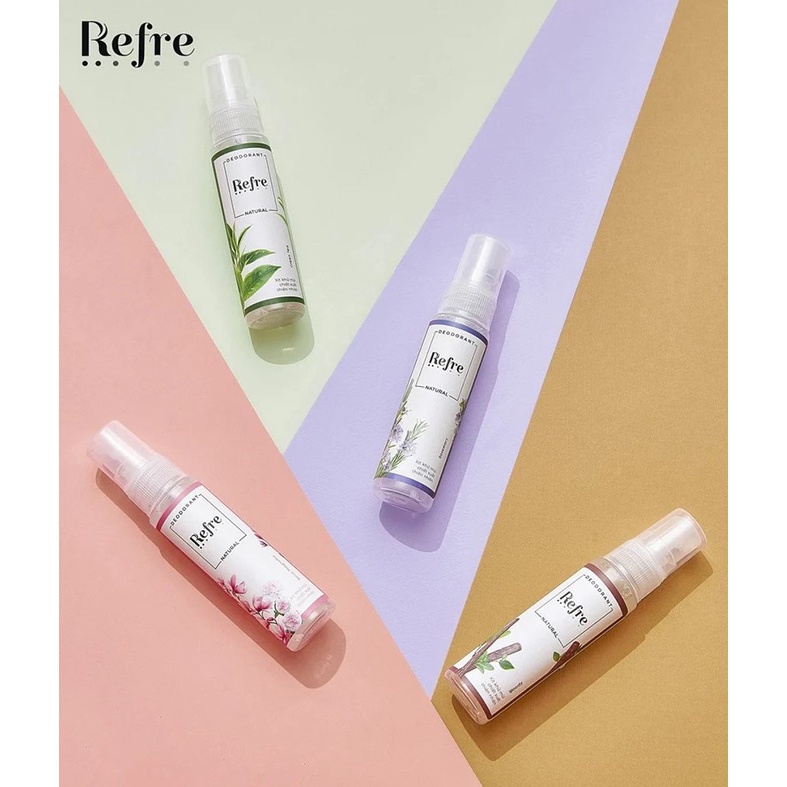 Xịt Khử Mùi Dưỡng Trắng Giảm Thâm Sạm Refre Whitening & Natural Perfume Deodorant Mist 30ml