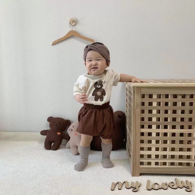 Bộ quần áo cho bé, bộc cộc, chất cotton mềm mại, thấm hút tốt