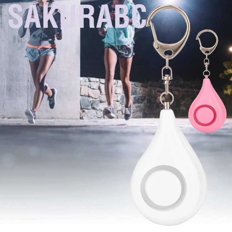 Sakurabc Key ring with personal alarm  125Db security alarms survival whistle providing and property insur