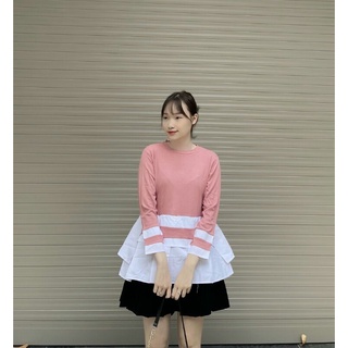 Áo bầu đẹp mùa thu đông thiết kế thời trang chất cotton