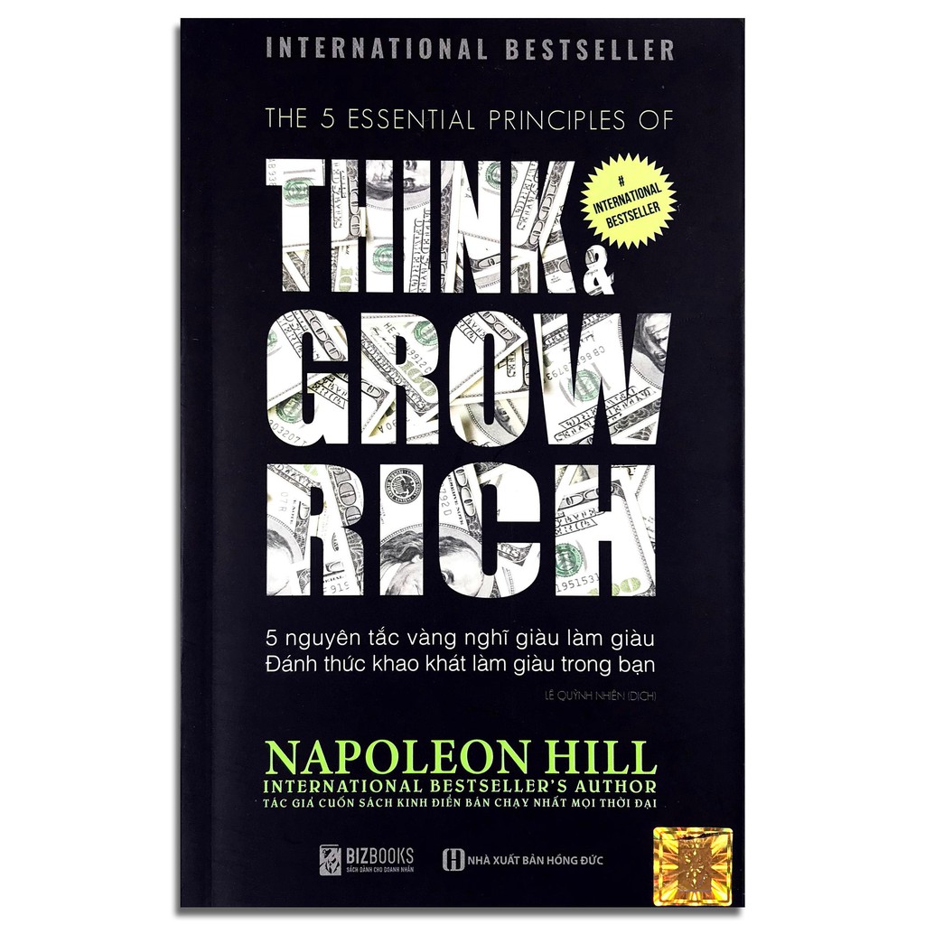 Sách -  Think & Grow Rich - 5 Nguyên Tắc Vàng Nghĩ Giàu Làm Giàu - Đánh Thức Khao Khát Làm Giàu Trong Bạn | BigBuy360 - bigbuy360.vn