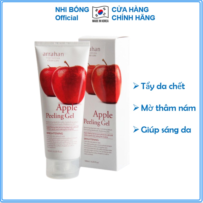 Tẩy da chết - Tẩy tế bào da chết chiết xuất từ táo đỏ Arrahan Hàn Quốc 180ml