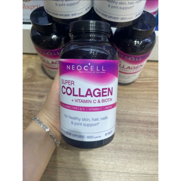 Viên uống dưỡng da Neocell Super Collagen + Vitamin C & Biotin 360 viên của Mỹ