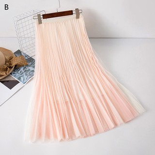 Váy giữa / váy / váy xếp li