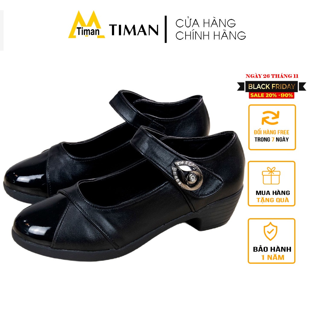 Giày sandal nữ cao gót 3 phân TIMAN BN11 thời trang khoe chân bảo hành 1 năm