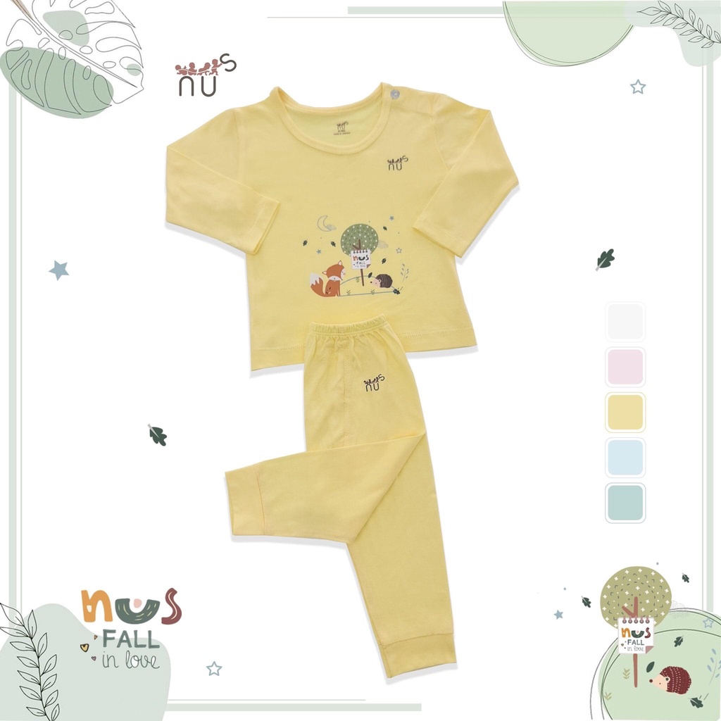 Bộ dài cài vai NUS siêu mềm mịn dành cho bé yêu