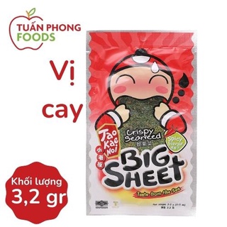 Rong biển vị cay Big Sheet 3,2g