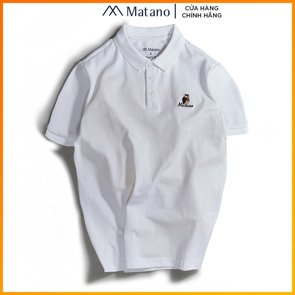 Áo thun polo nam cá sấu MATANO - Áo phông nam có cổ trụ bẻ, vải cotton cao cấp chính hãng, thêu họa tiết chim đẹp 027 | BigBuy360 - bigbuy360.vn