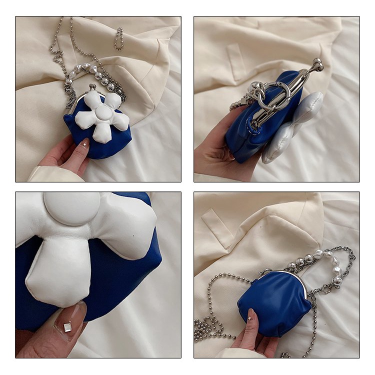 Túi Đeo Chéo Mini Họa Tiết Hoa Ba Chiều Phong Cách Mới 2022