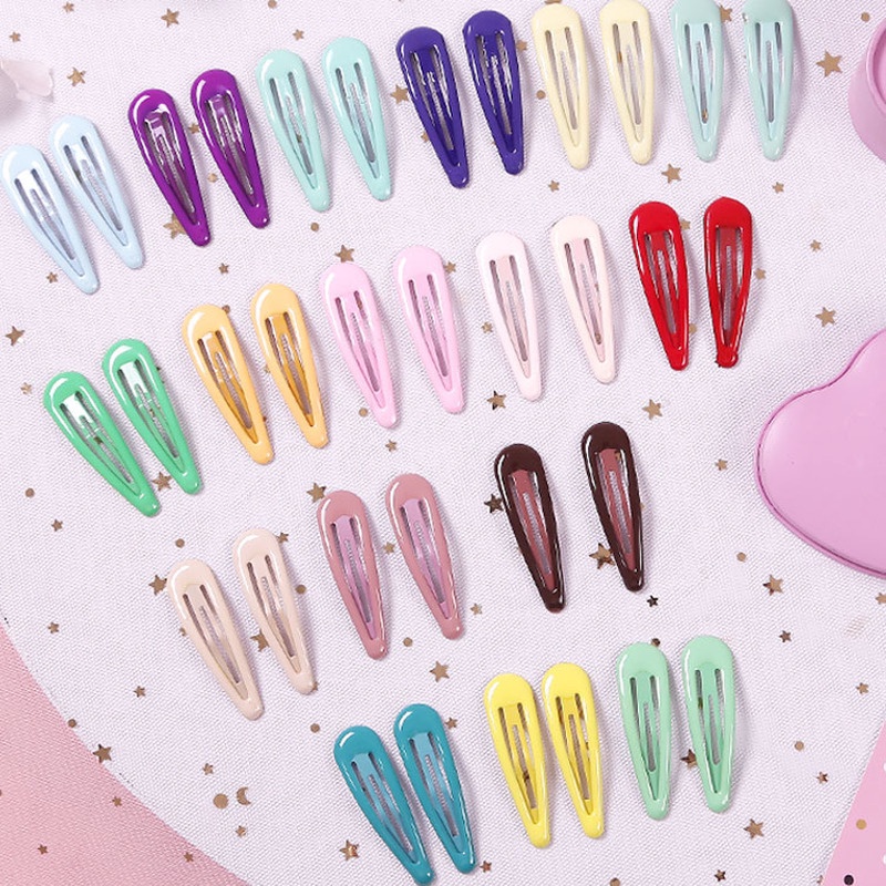 Set 50 kẹp tóc BB màu sắc độc đáo phong cách ngọt ngào