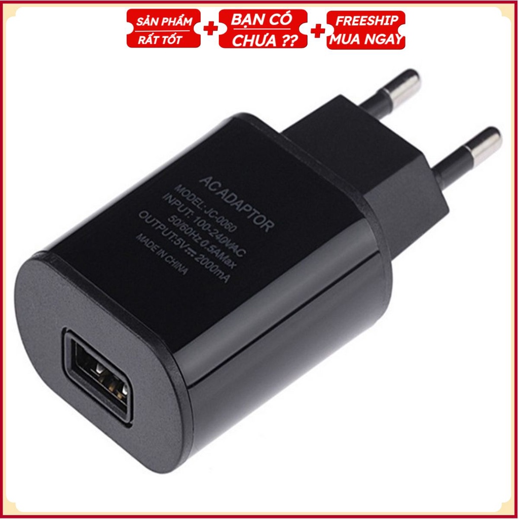 Củ Sạc Nhanh Kiểu Mới 5V -2A JC0060 (Giao Màu Ngẫu Nhiên) CDS1094