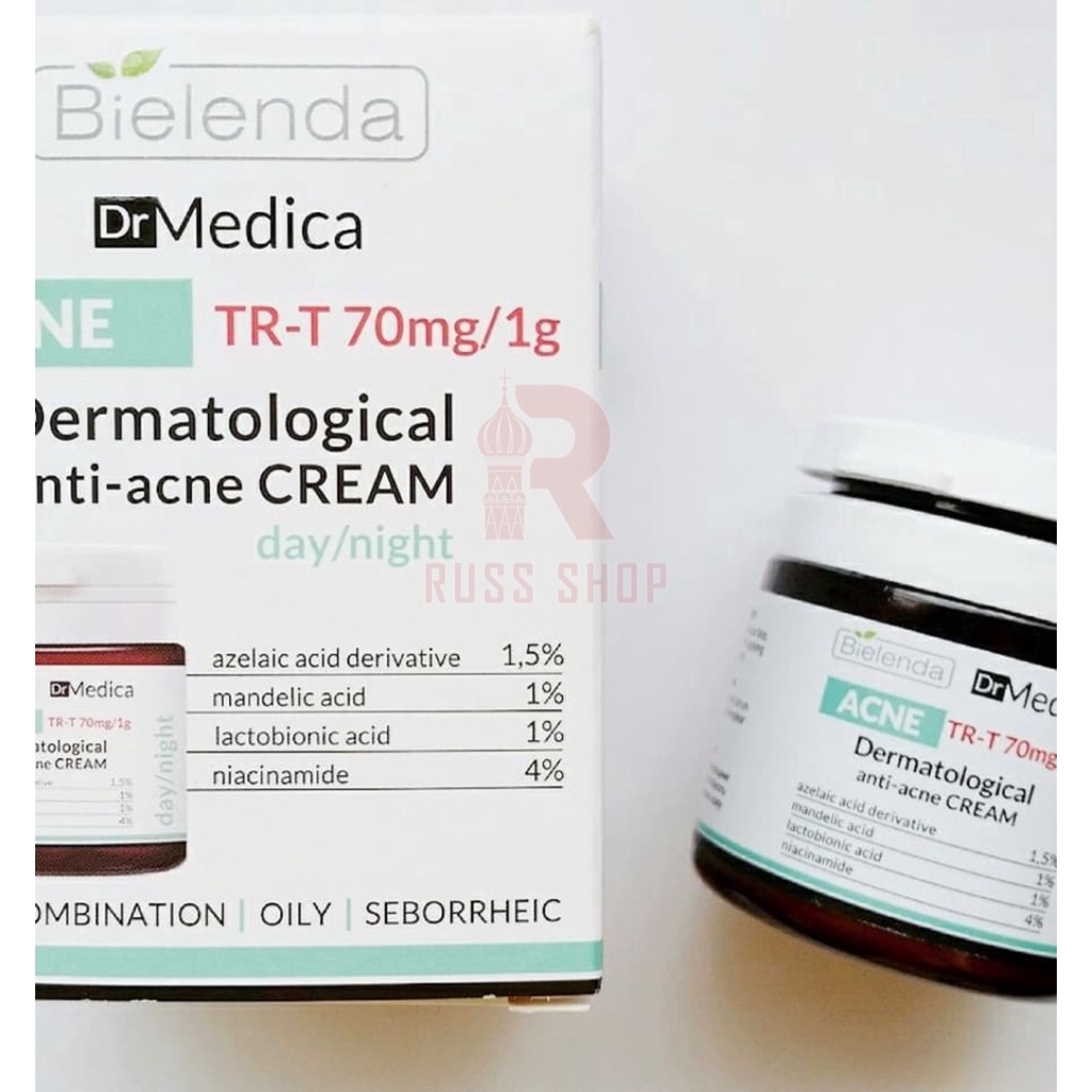 Kem dưỡng Bielenda giảm mụn, mờ thâm Dr. Medica Antiacne Dermatological