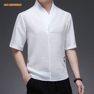 Áo cộc đũi Sen Edo Menswear, áo đũi cộc tay Hàn Quốc thoáng mát thấm hút mồ hôi tốt Top xu hướng 2023