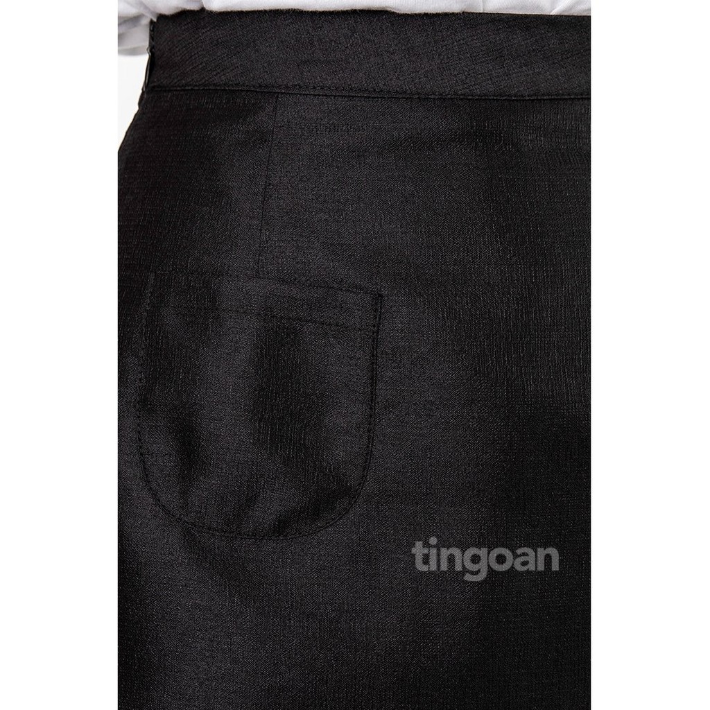 Chân váy chất liệu tafta giấy form chữ A 2 túi trước đen tingoan BADDIE SKIRT/BL (có quần trong)