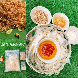 Bánh tráng satế hành phi