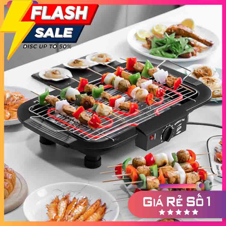 Bếp Nướng Điện Không Khói BBQ  - Hàng loại 1, 1800W - thích hợp cho gia đình, tiện lợi [Bảo hành 3 tháng]