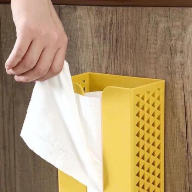 Hộp Đựng Giấy Rút Dính Tường Có Lưới