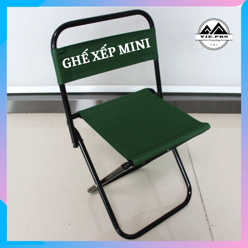 Ghế Xếp Mini Khung Hợp Kim Ngồi Câu Cá Gấp Gọn Đi Du Lịch Cắm Trại